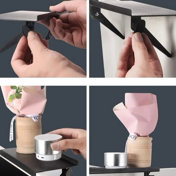 1pc Foldable Computer Monitor Storage Rack - Picture 3 of 6